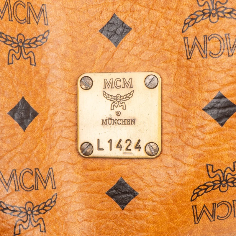 MCM Monogram Visetos Boston Handbag