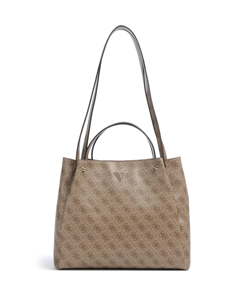 Guess Lorella Girlfriend Logo Handtasche latte logo