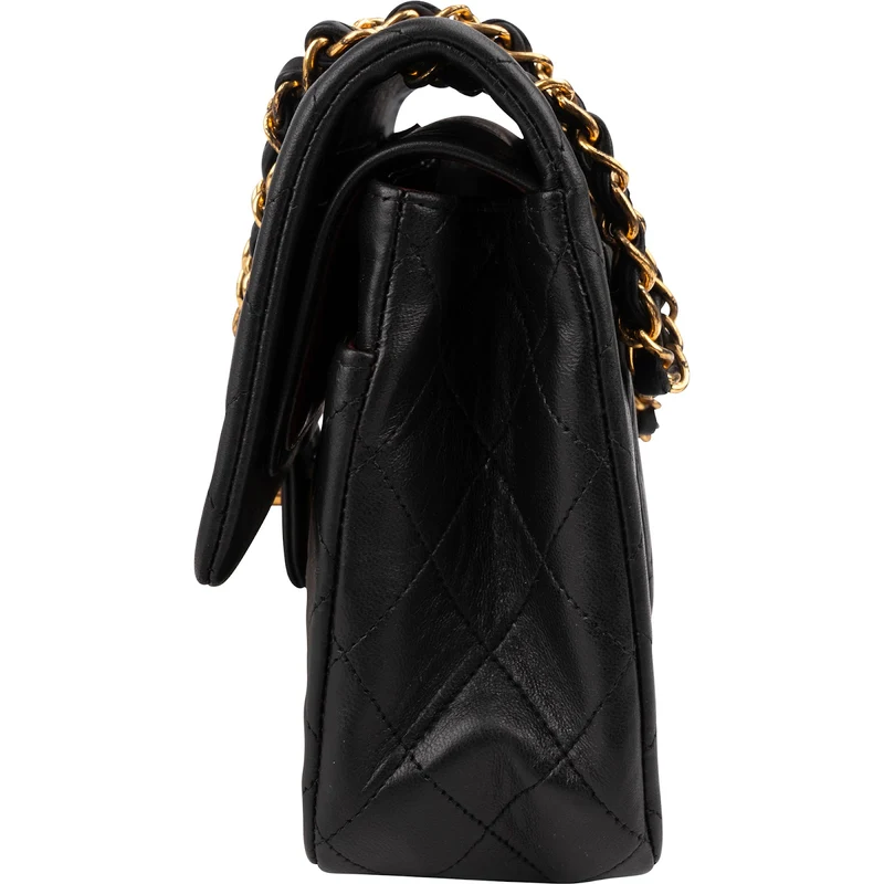 Chanel Quilted Lambskin 24K Gold Medium Double Flap Shoulder Bag