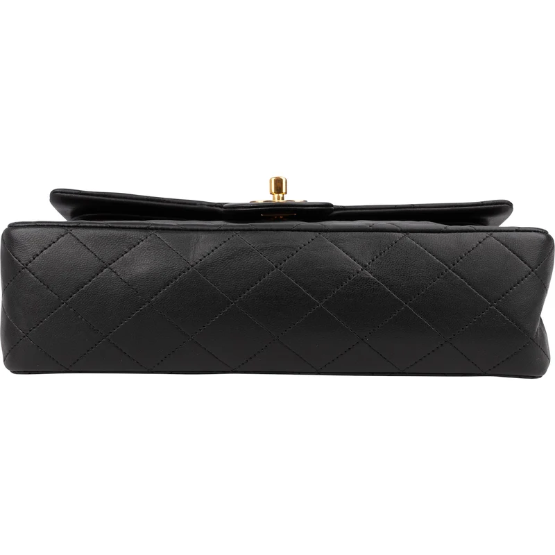 Chanel Quilted Lambskin 24K Gold Medium Double Flap Shoulder Bag