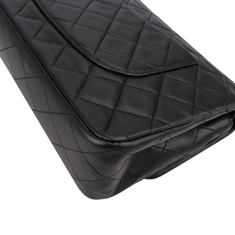 Chanel Quilted Lambskin 24K Gold Medium Double Flap Shoulder Bag