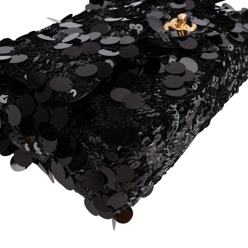 Chanel Limited Sequin Classic Medium Single Flap Crossbody Bag