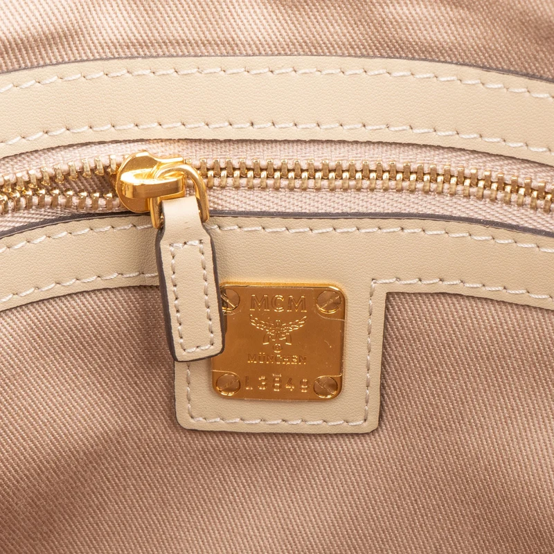 MCM Monogram Visetos Zoo Rabbit Pouch Crossbody Bag