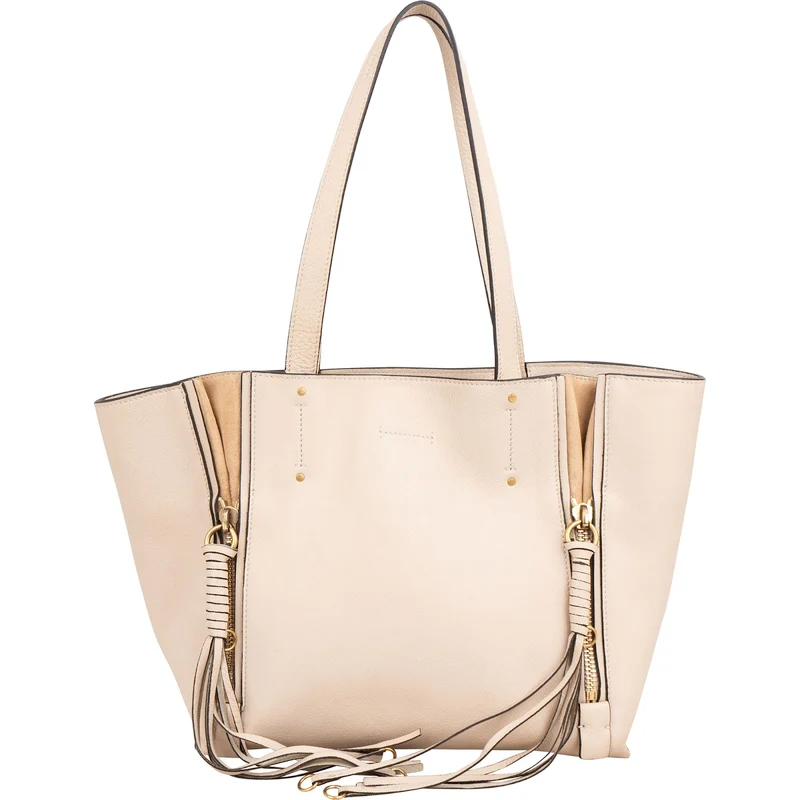 Chloé Grained Leather Milo Tote Shoulder Bag