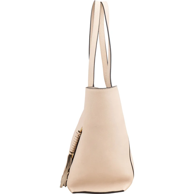 Chloé Grained Leather Milo Tote Shoulder Bag