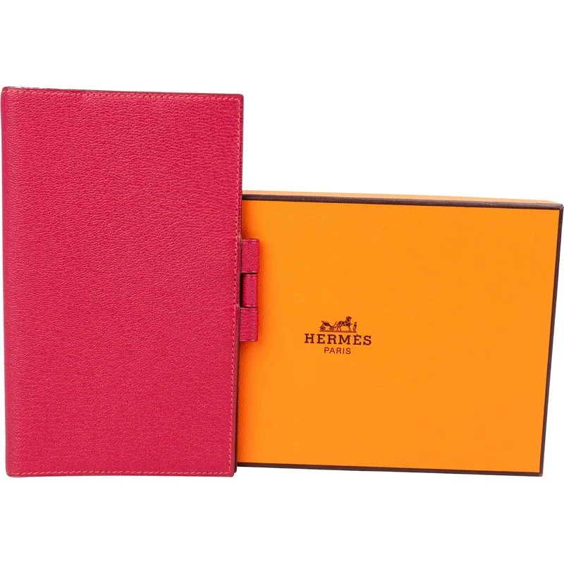 Hermès Pink Mysore Leather Agenda GM Cover