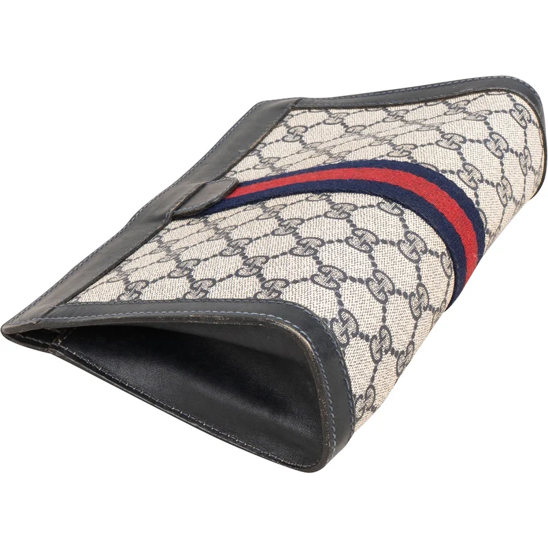 Gucci Monogram GG Supreme Web Pouch