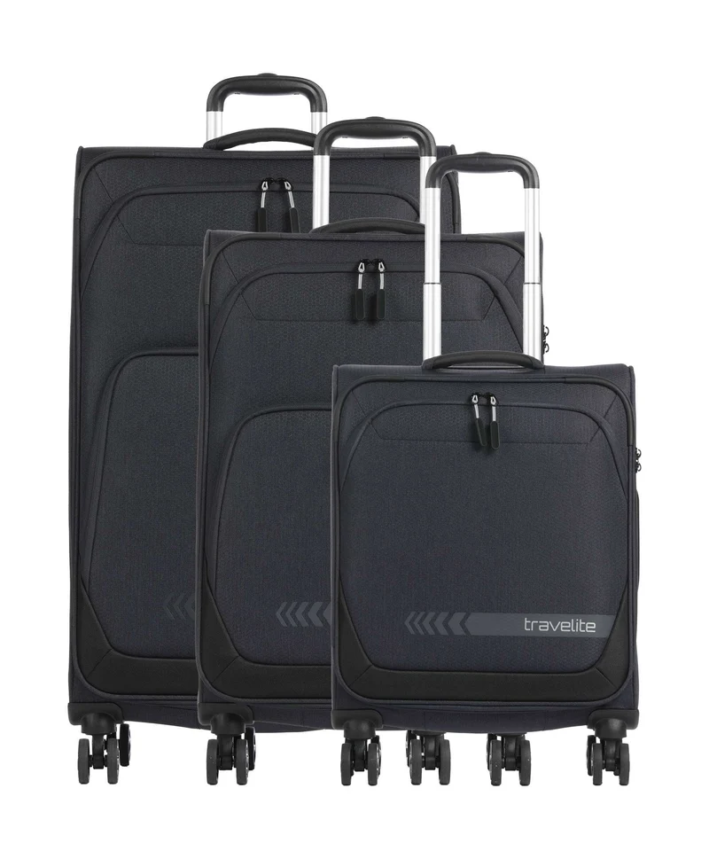 Travelite Kick Off 4-Rollen Trolley Set anthracite