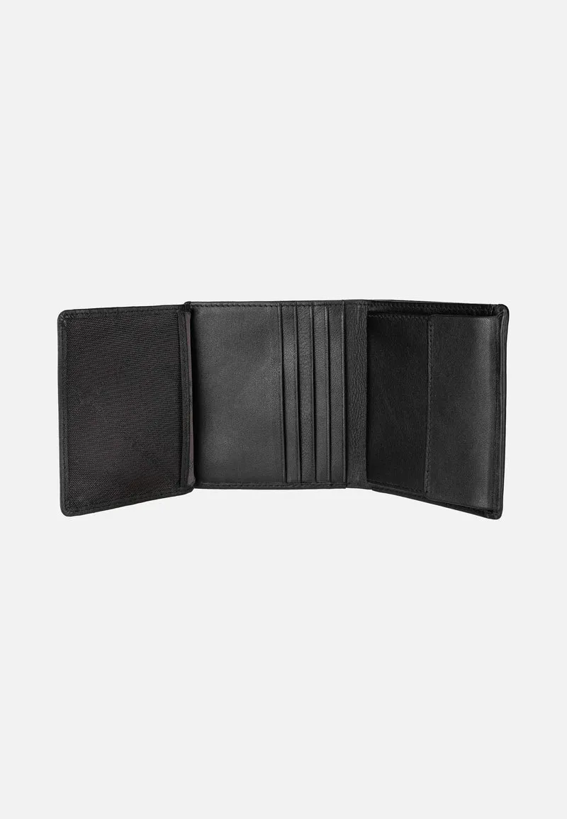 Hannes Coin Wallet Carré 8Cs Schwarz - Portemonnaie
