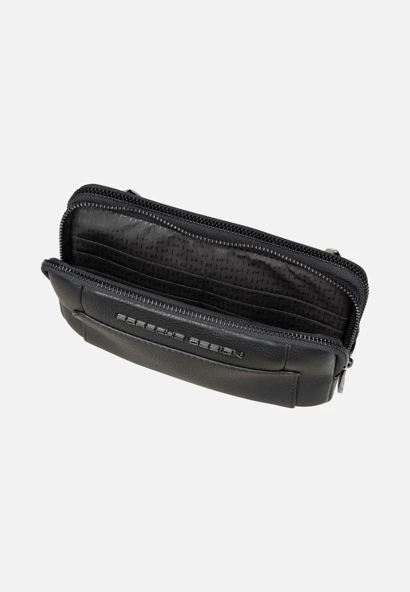 Roadster Leather Travel Pouch Black - Sling Bag