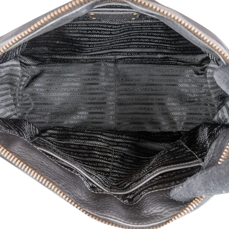 Prada Tessuto Jacquard Ricamo Tote Handbag