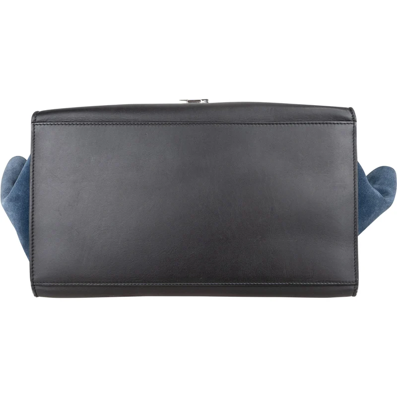 Céline Tricolor Leather and Suede Large Trapeze Handbag