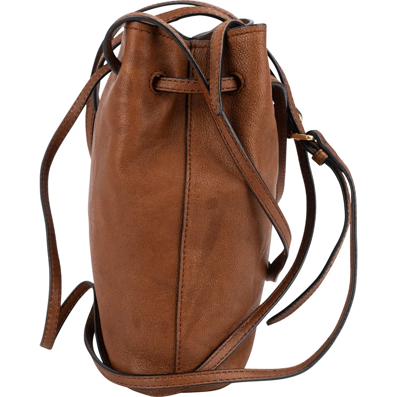 Miu Miu Calfskin Leather Mini Drawstring Bucket Crossbody Bag