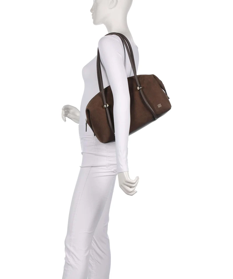 Hugo Briony Schultertasche dark brown
