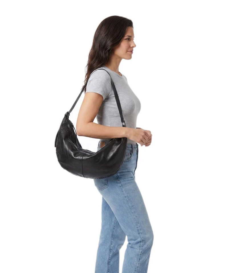 AllSaints Esme Whpstitch Beuteltasche black
