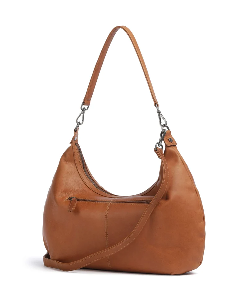 The Chesterfield Brand Wax Pull Up Cow Fierra Beuteltasche cognac