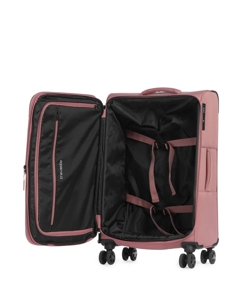 Travelite Kick Off 4-Rollen Trolley blush