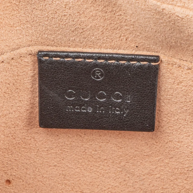 Gucci Matelassé Leather GG Marmont Camera Crossbody Bag