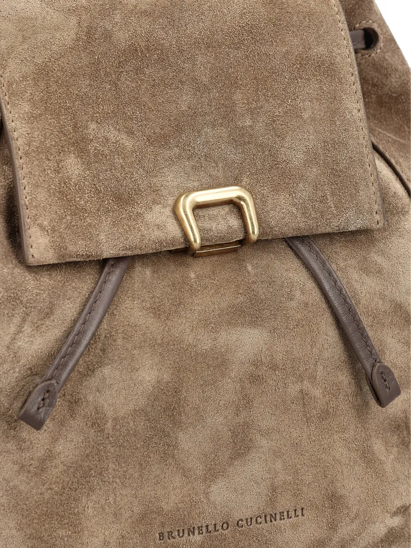 BRUNELLO CUCINELLI Zaino Sartorial In Camoscio
