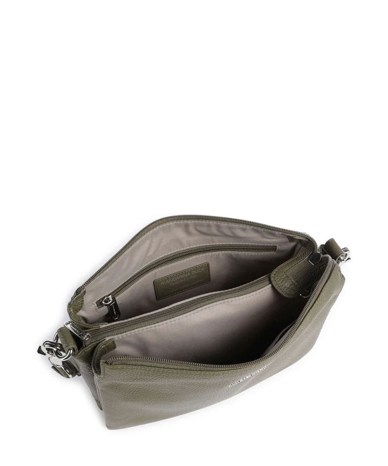 Mandarina Duck Mellow Leather Umhängetasche winter olive
