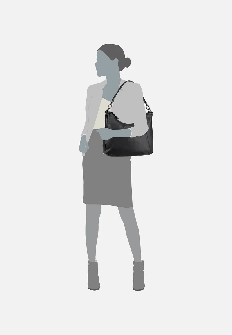 Marle 1297 Black - Hobo Bag
