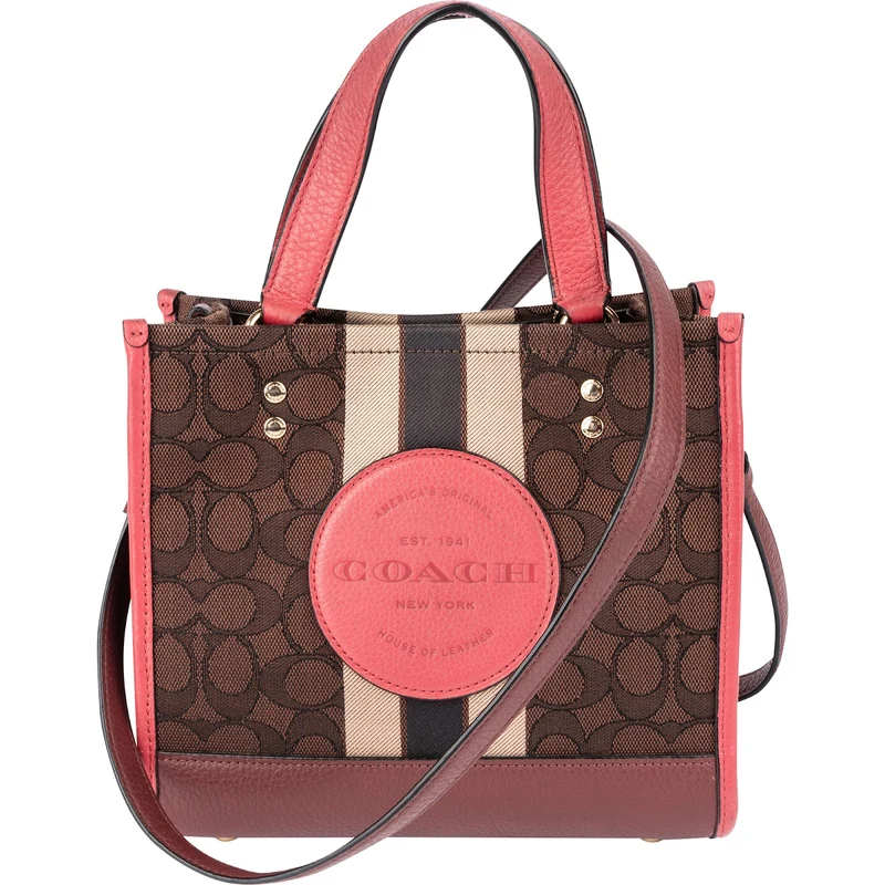 Coach Monogram Field Tote 22 in Signature Jacquard Stripe Crossbody Handbag