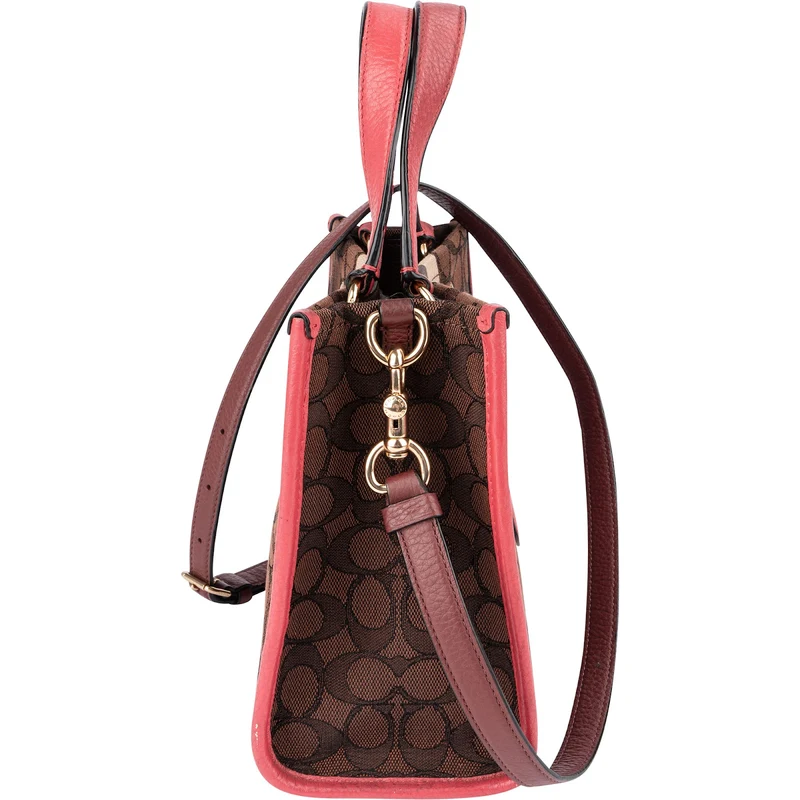 Coach Monogram Field Tote 22 in Signature Jacquard Stripe Crossbody Handbag