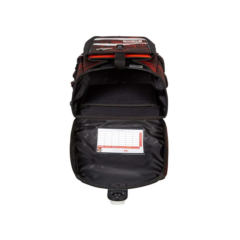 Schulrucksack Set Ergo Complete 4tlg. Drache Schwarz, Rot