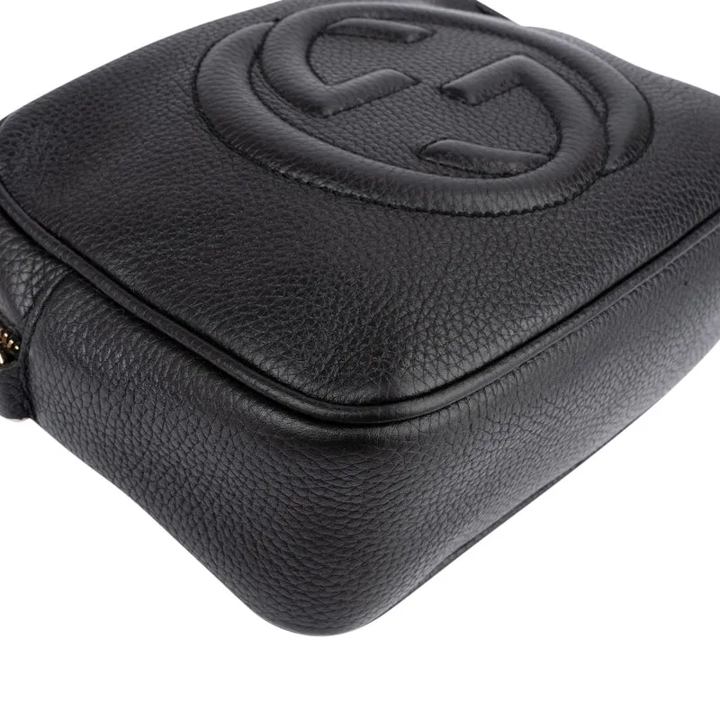 Gucci Pebbled Leather GG Soho Disco Crossbody Bag