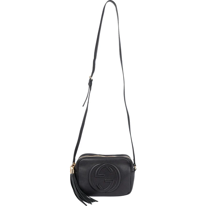 Gucci Pebbled Leather GG Soho Disco Crossbody Bag