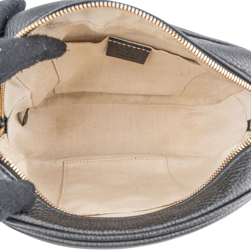 Gucci Pebbled Leather GG Soho Disco Crossbody Bag