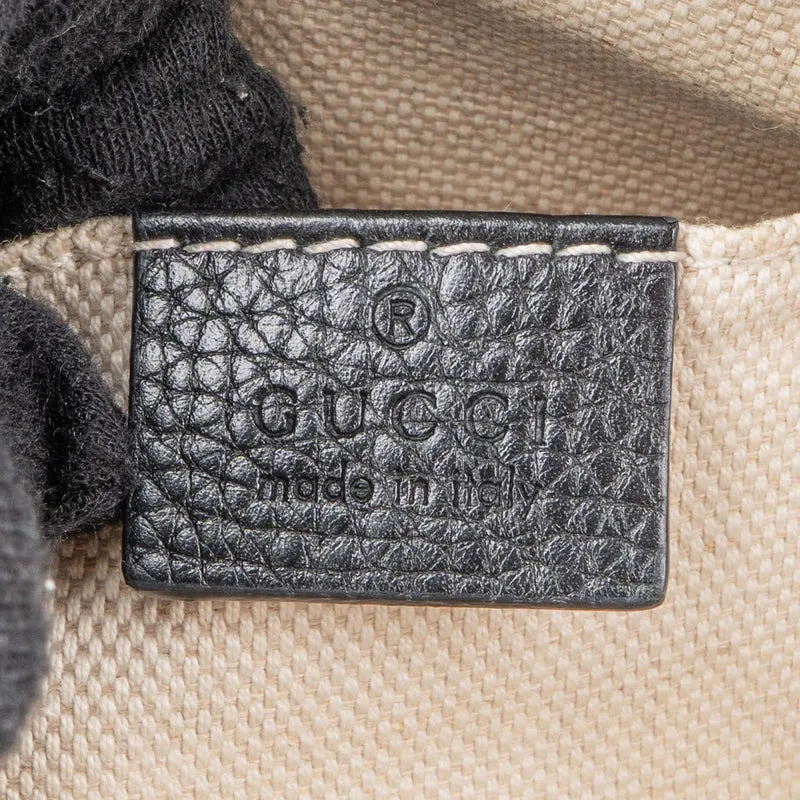 Gucci Pebbled Leather GG Soho Disco Crossbody Bag