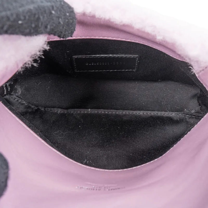 Yves Saint Laurent Shearling Puffer Envelope Clutch