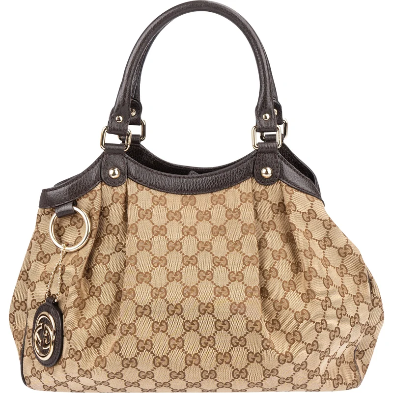 Gucci Monogram GG Canvas Sukey Hobo Handbag
