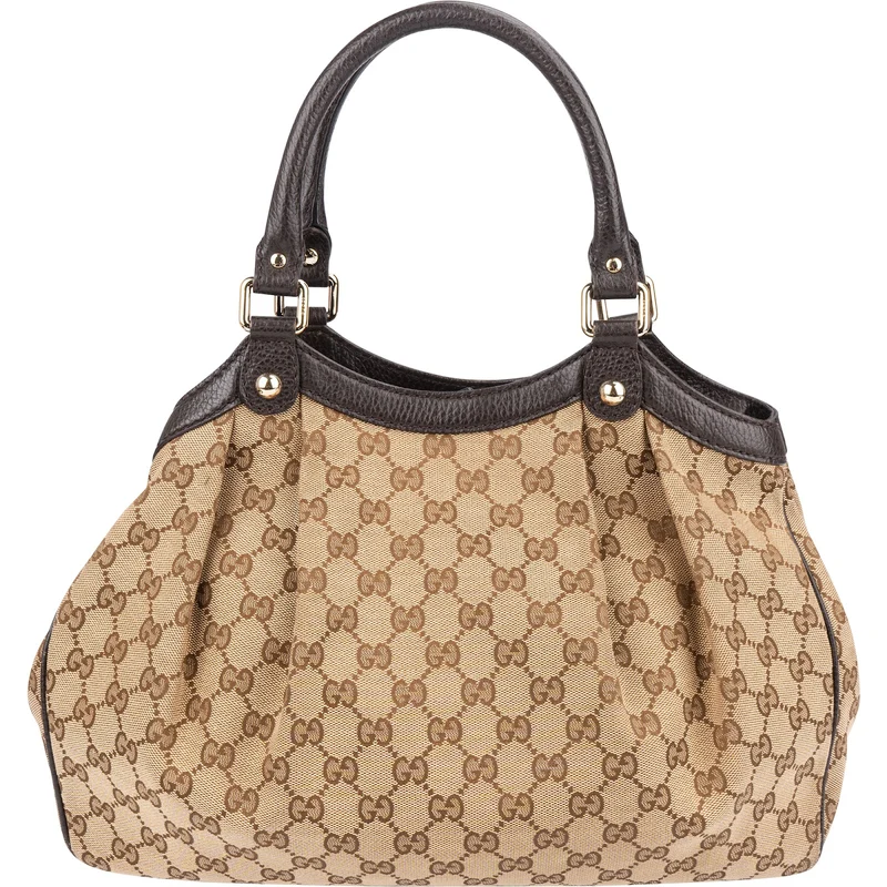 Gucci Monogram GG Canvas Sukey Hobo Handbag