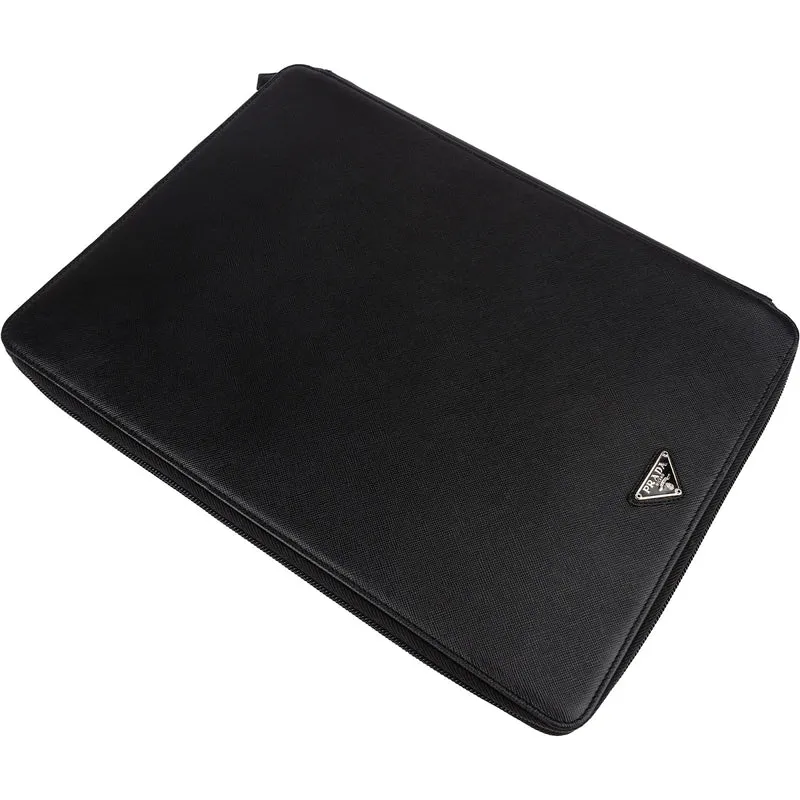 Prada Saffiano Leather Triangle Document Case Bag