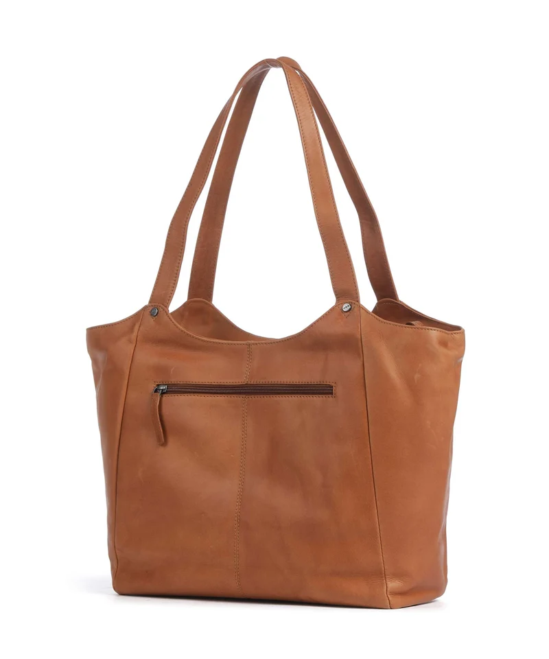 The Chesterfield Brand Wax Pull Up Cow Mireya Shopper cognac