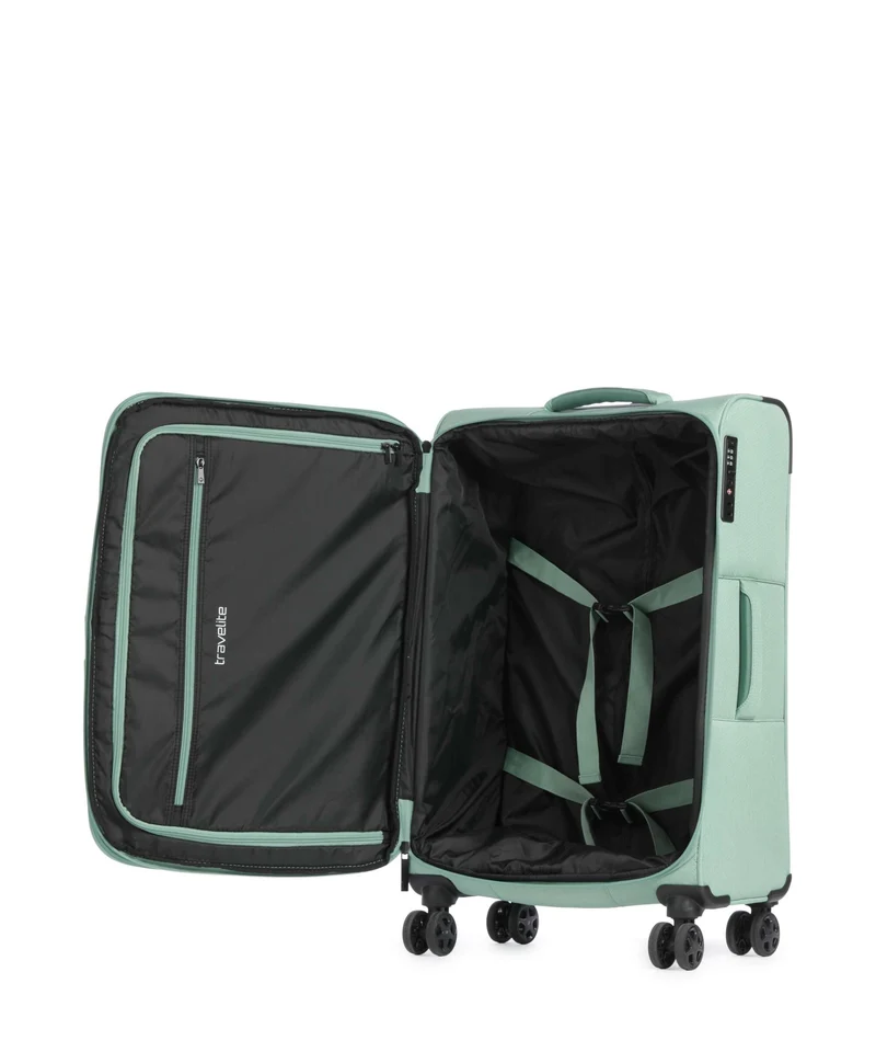 Travelite Kick Off 4-Rollen Trolley sage green