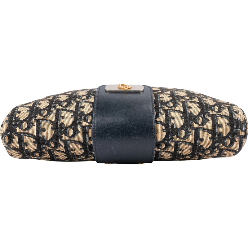 Christian Dior Trotter Monogram Canvas Upside Down Shoulder Bag