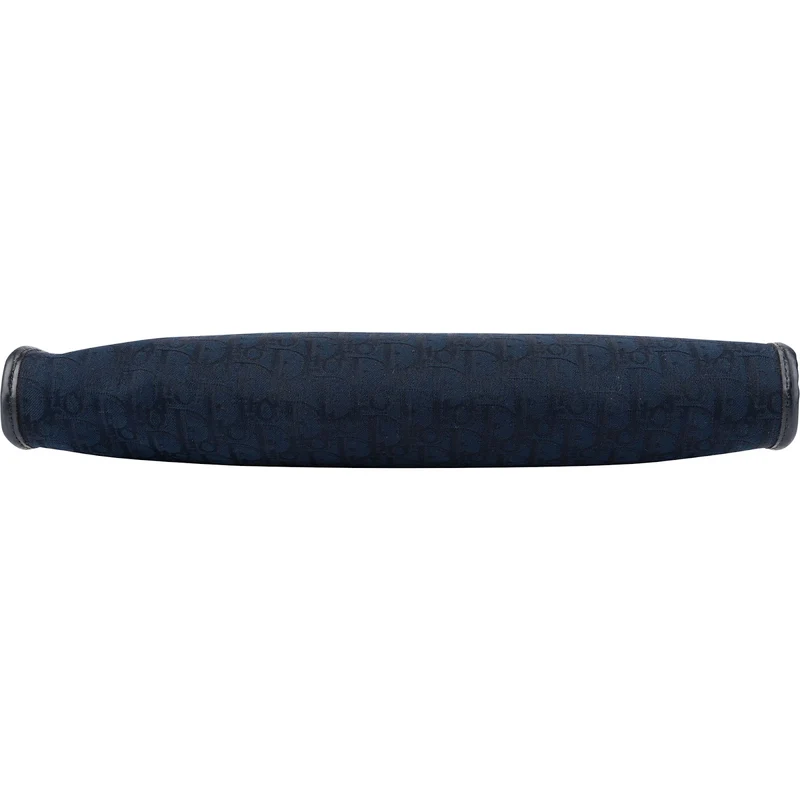 Christian Dior Oblique Trotter Monogram Canvas Kiss Lock Clutch