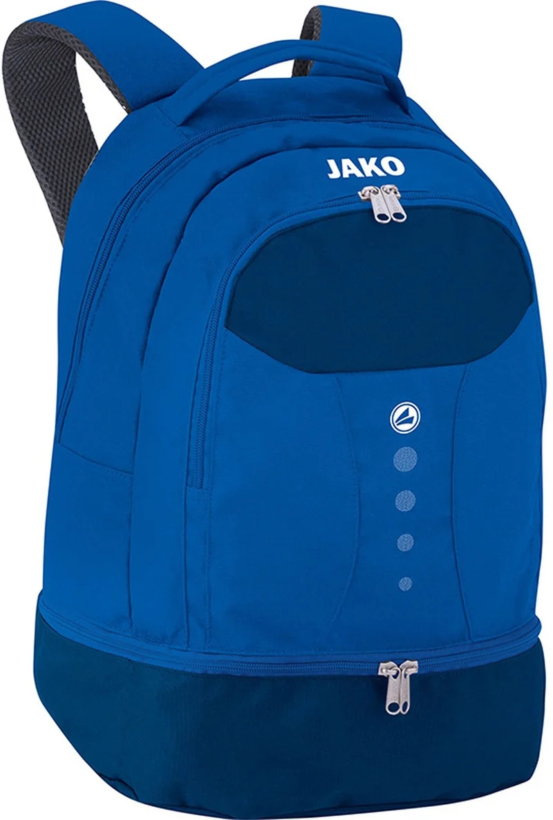 JAKO Rucksack Striker, Schwarz/grau, 34 x 21 x 46 cm, 1816