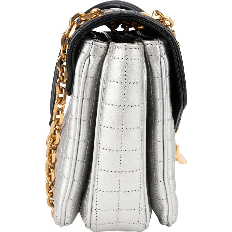 Celine Quilted Bicolor Calfskin Medium C Crossbody Bag