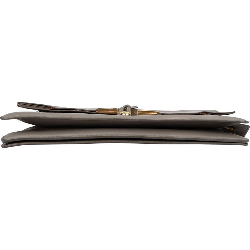 Céline Grey Calfskin Blade Shoulder Bag