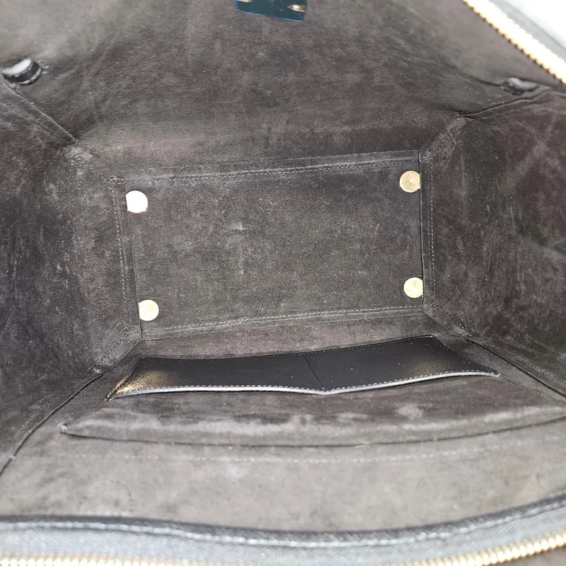 Celine Black Grained Calfskin Belt Handbag