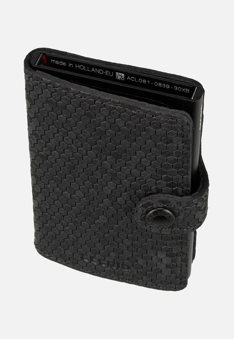 Miniwallet Hexagon Black - Portemonnaie