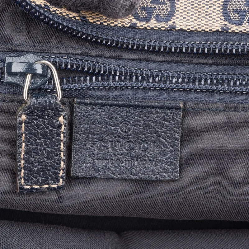 Gucci Monogram GG Canvas Web Handle Tote Shopper Shoulder Bag