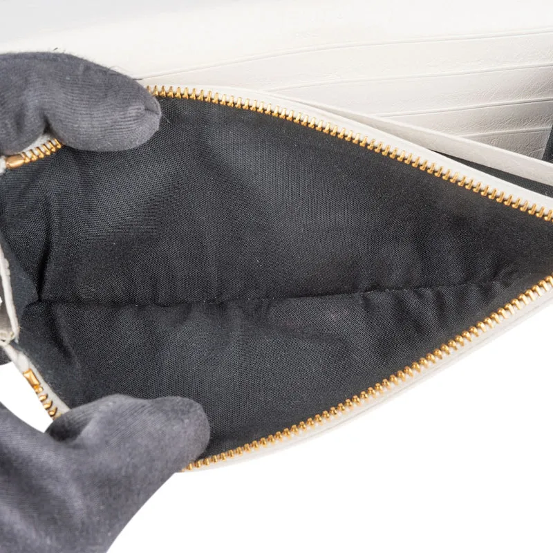 Balenciaga White Leather City Wallet