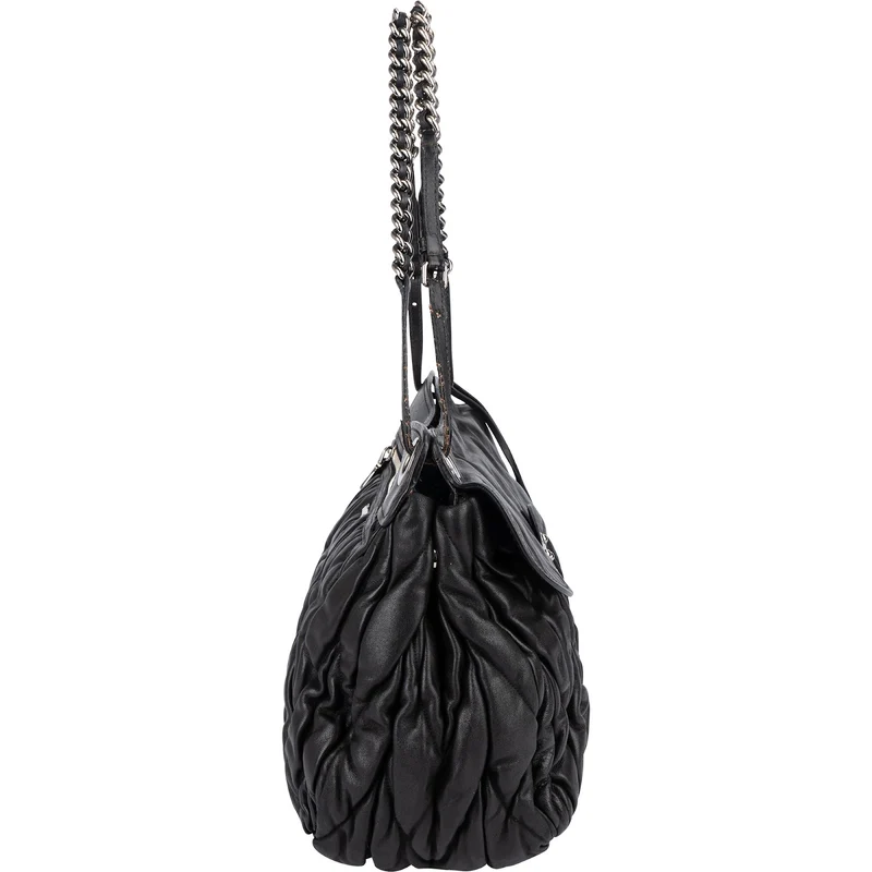 Miu Miu Matelassé Leather Hobo Shoulder Bag