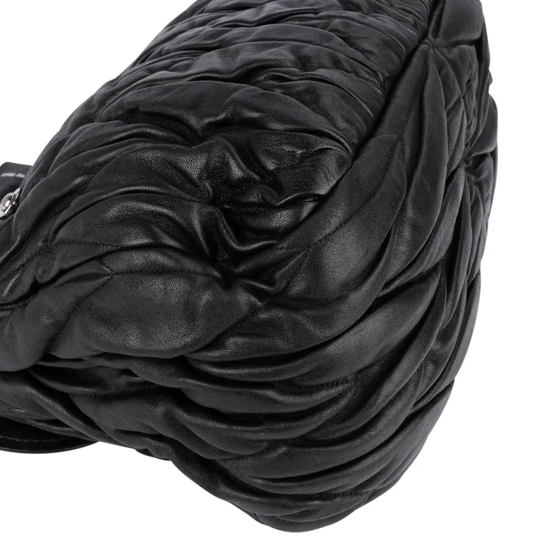 Miu Miu Matelassé Leather Hobo Shoulder Bag