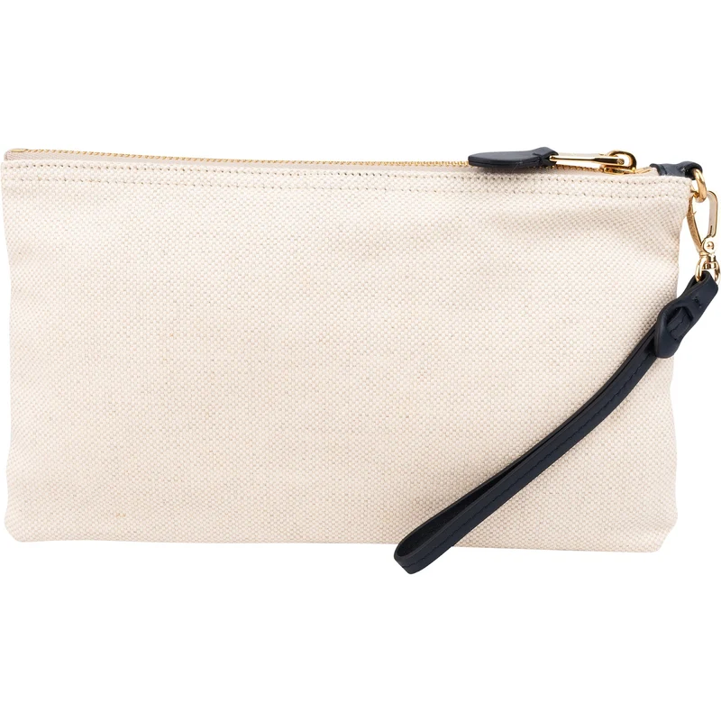 Miu Miu Chic Canvas Emblem Pouch Bag